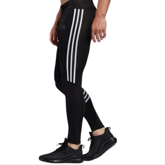 adidas Otr 3s Tight Casual Sports Training Gym Pants/Trousers/Joggers Black - Picture 6 of 8